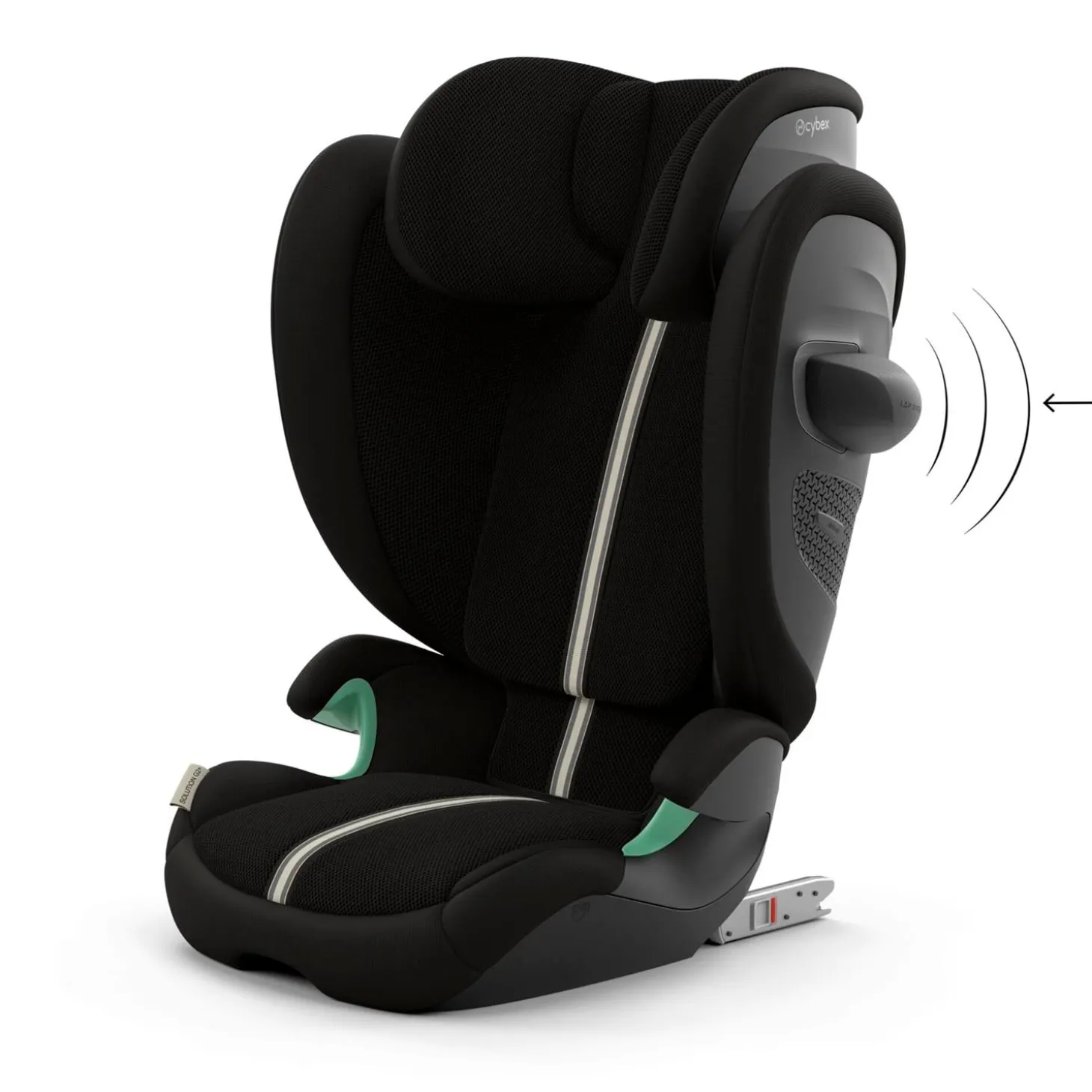 Cybex Siège auto Solution G2 i-Fix Tissu Plus Moon Black