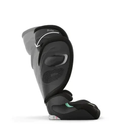 Cybex Siège auto Solution G2 i-Fix Tissu Plus Moon Black