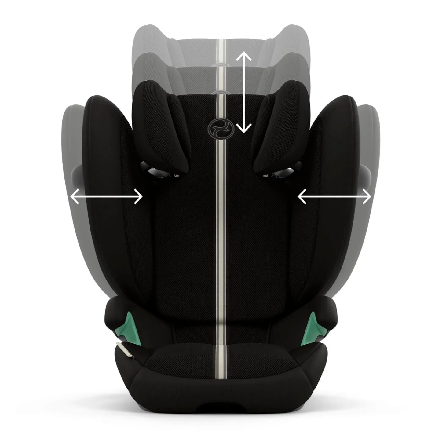Cybex Siège auto Solution G2 i-Fix Tissu Plus Moon Black