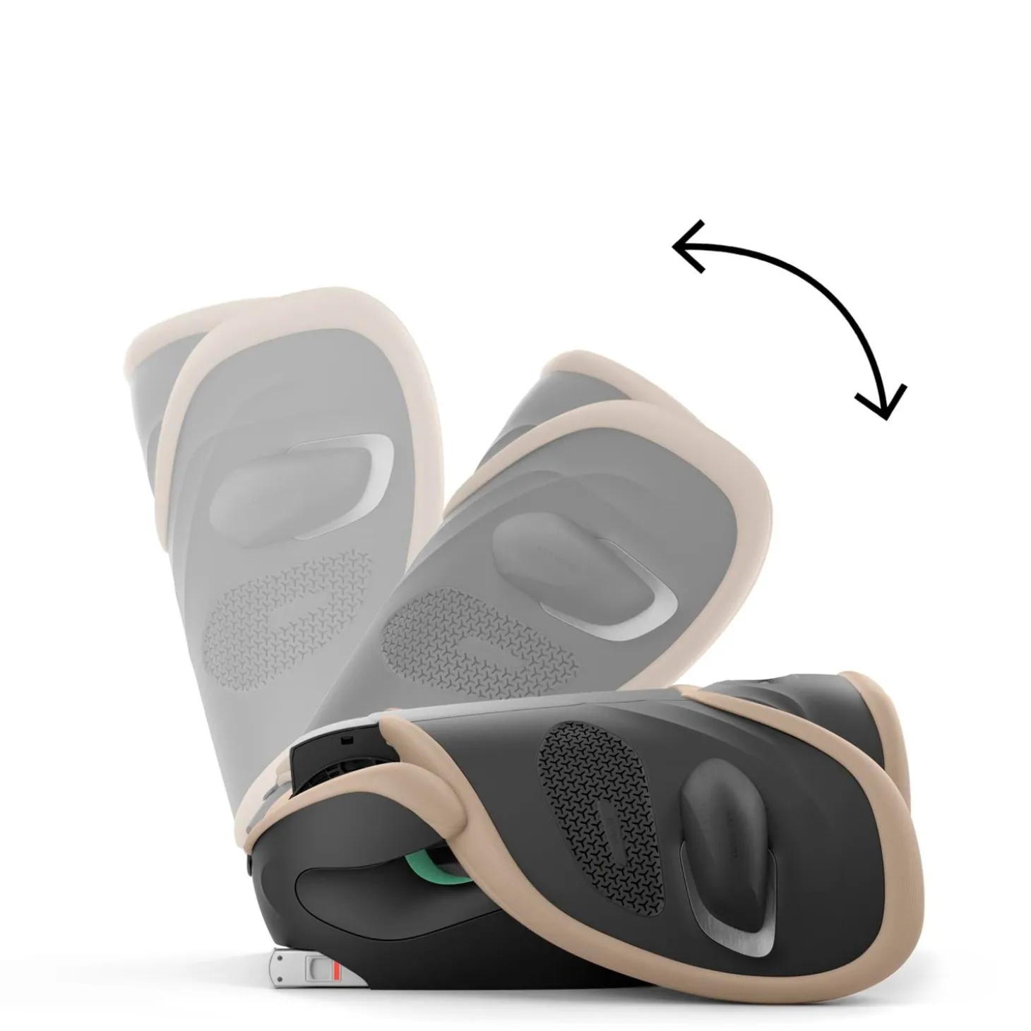 Cybex Siège auto Solution G2 i-Fix Tissu Plus Almond Beige