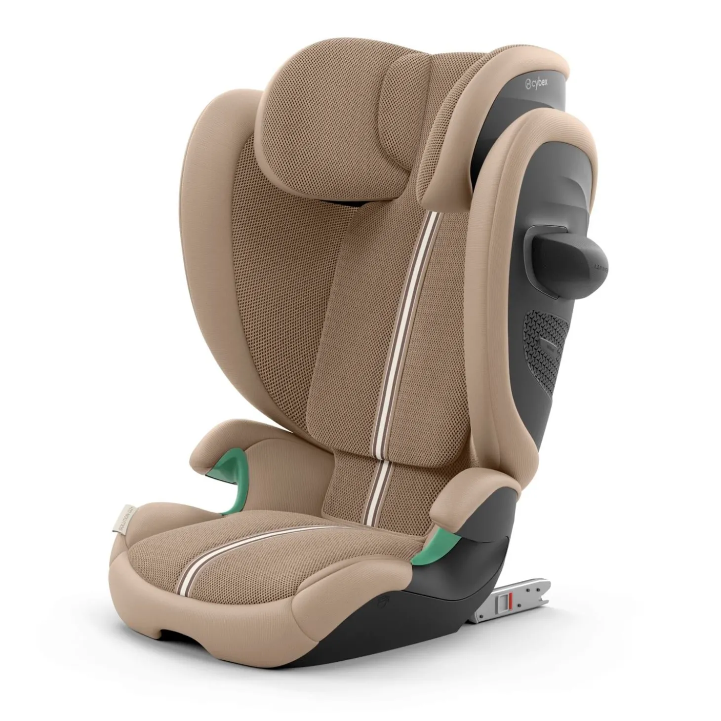 Cybex Siège auto Solution G2 i-Fix Tissu Plus Almond Beige