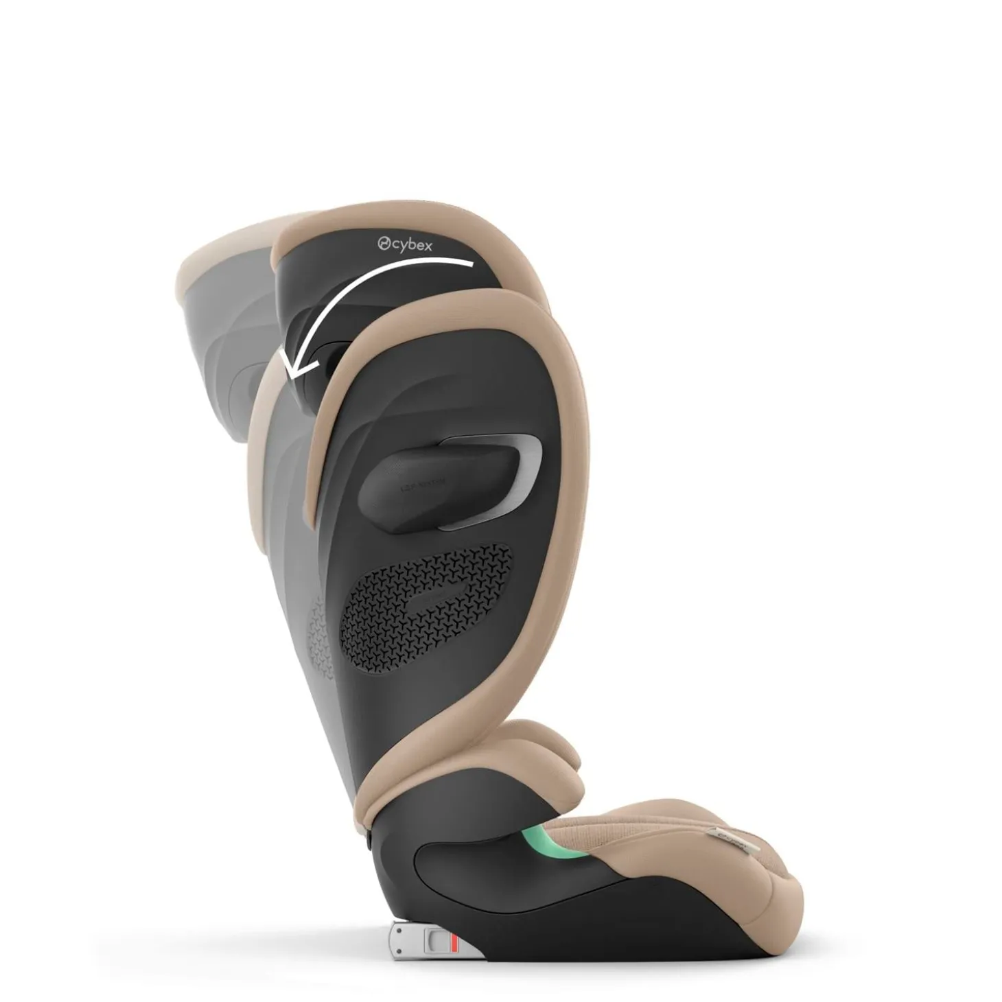 Cybex Siège auto Solution G2 i-Fix Tissu Plus Almond Beige