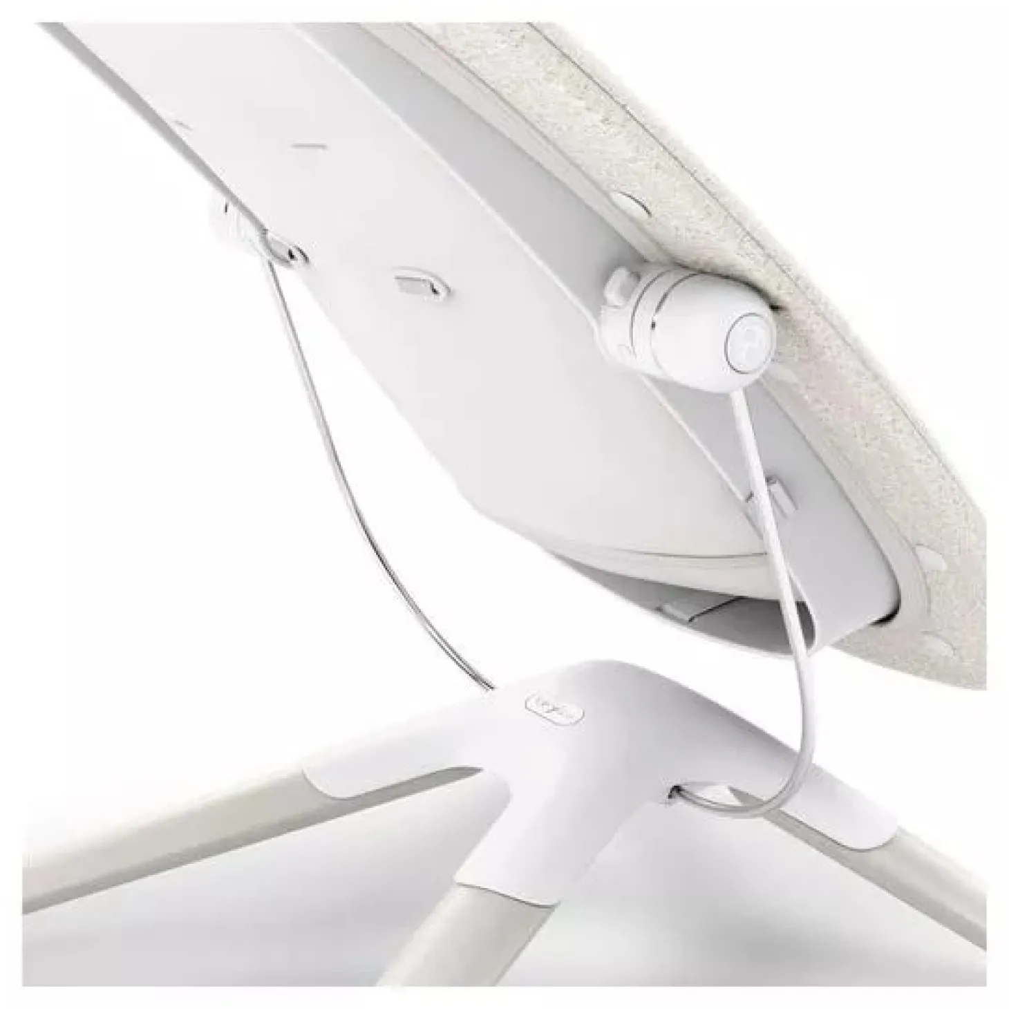 Cybex Transat Platinum compatible avec chaise haute LEMO White Wood