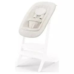 Cybex Transat Platinum compatible avec chaise haute LEMO White Wood