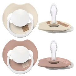 Difrax Lovi                    Glow Sucette Dynamique Prime 2Pcs    Ivoire / Blush