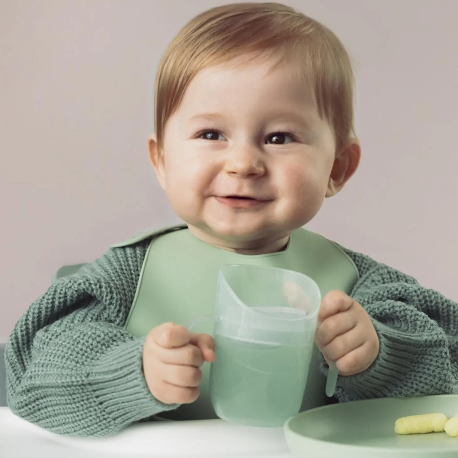 Difrax Lovi Gobelet Éducatif Genius Bébé Pistache