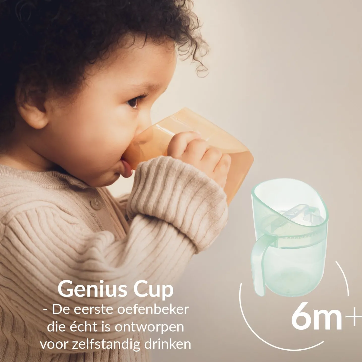 Difrax Lovi Gobelet Éducatif Genius Bébé Pistache