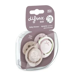 Difrax Lovi Sucette dynamique Nouveau né Babyshower Rose Naissance