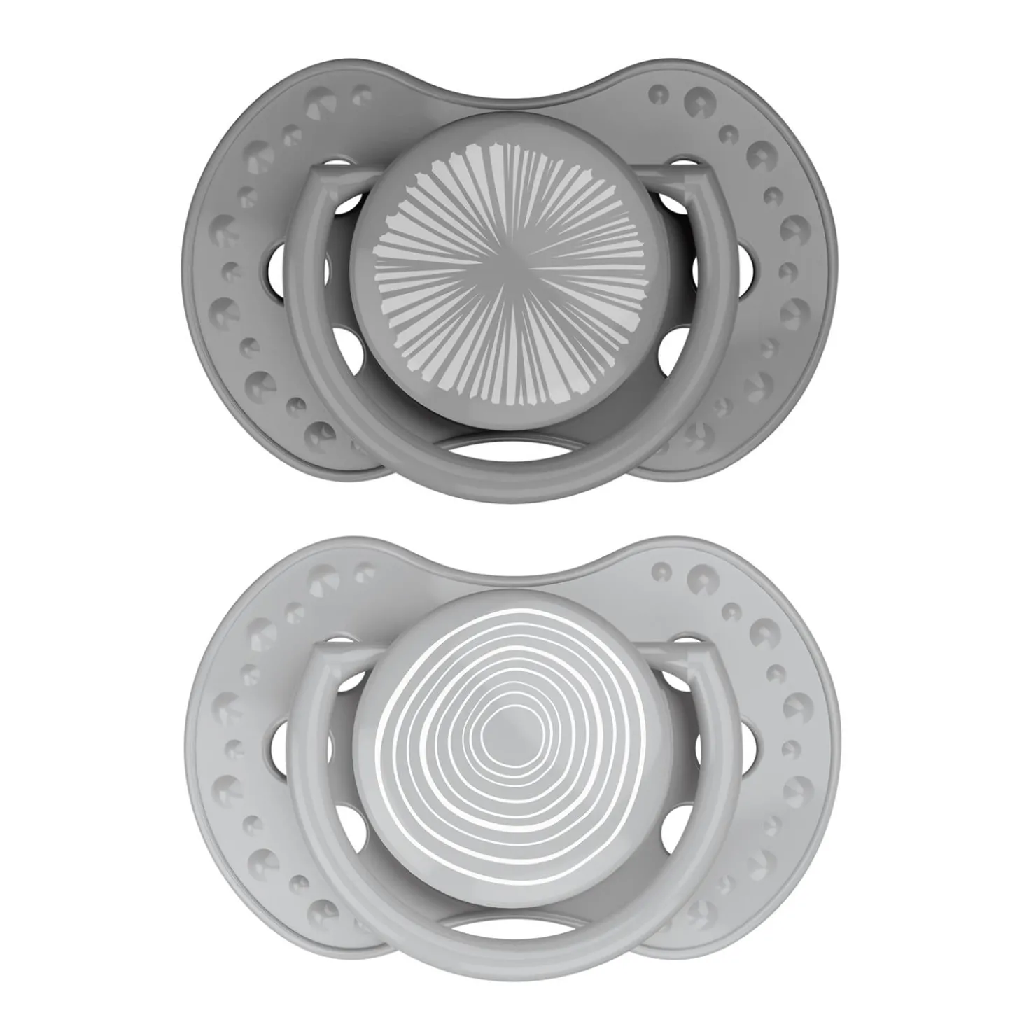 Difrax Lovi Sucette dynamique Gris Claire / Gris Foncé
