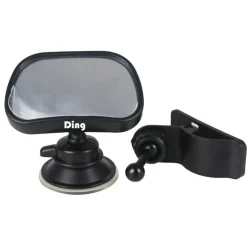 Ding                    Miroir de voiture 2 en 1    noir