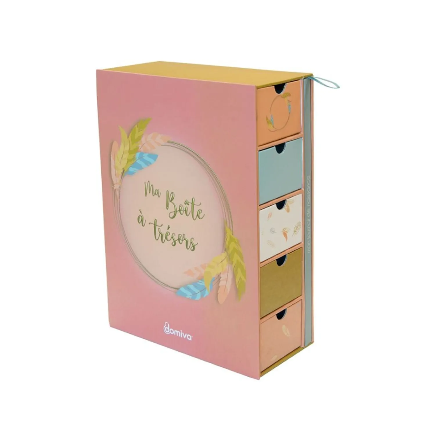 Domiva Boîte à trésor + journal de naissance Happy Happy