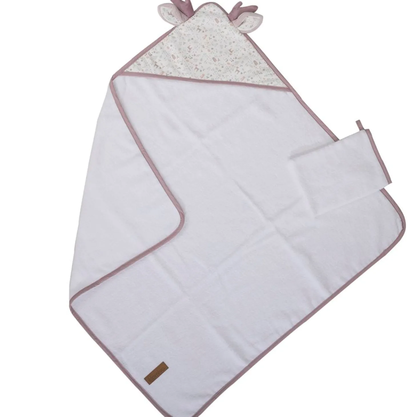 Domiva Cape de bain lilas + gant de toilette 75x75 cm