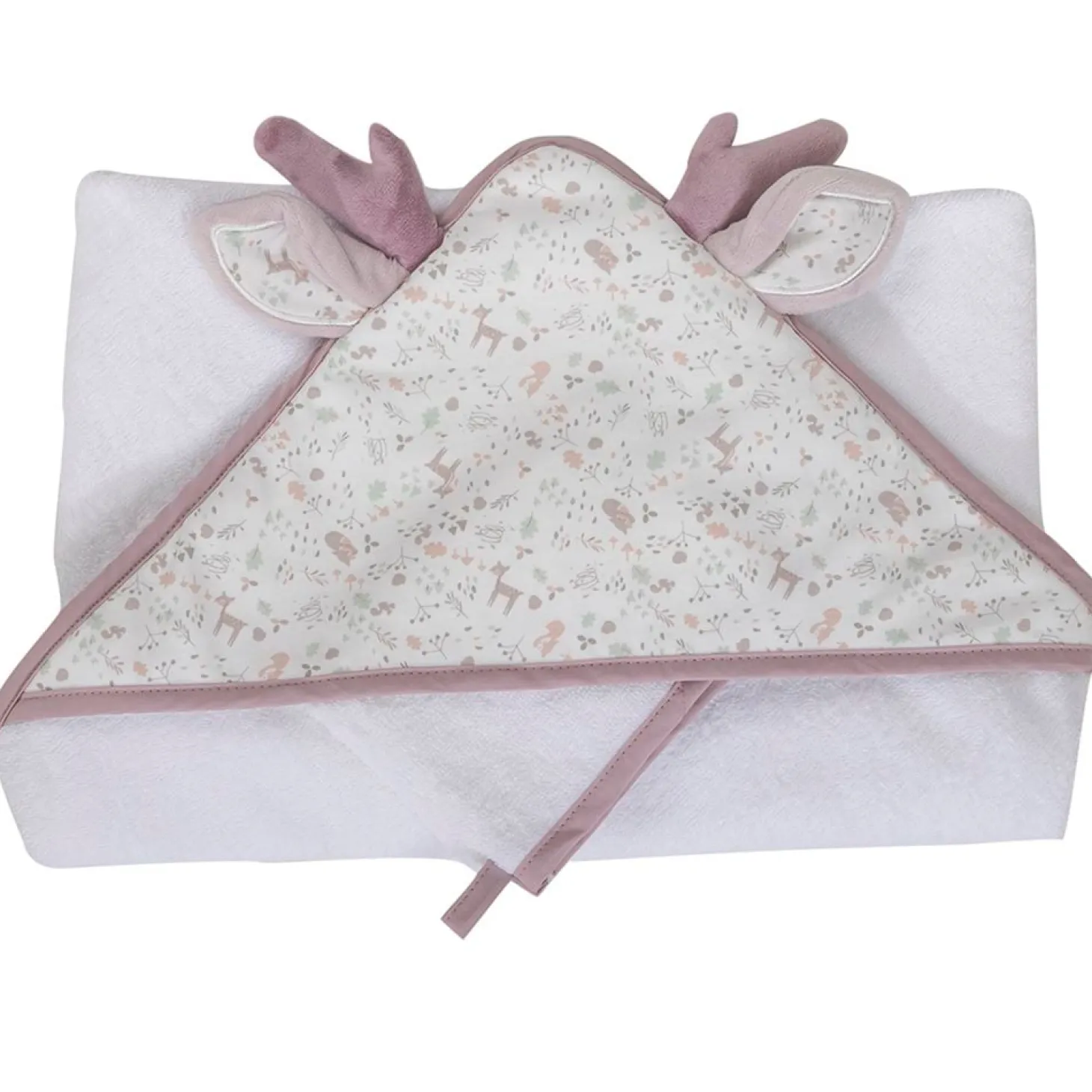Domiva Cape de bain lilas + gant de toilette 75x75 cm