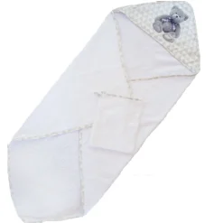 Domiva Coffret sortie bain + gant de toilette Little Bear