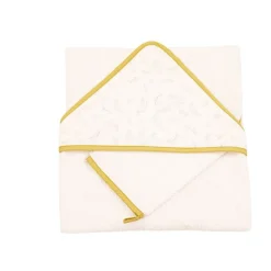 Domiva                    Coffret sortie bain + gant de toilette    Leafy Bunny            75x75 cm