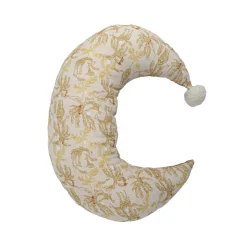 Domiva                    Coussin Lune à Pompons    Honey Moon Beige