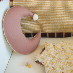 Domiva Coussin Lune à Pompons Honey Moon Beige