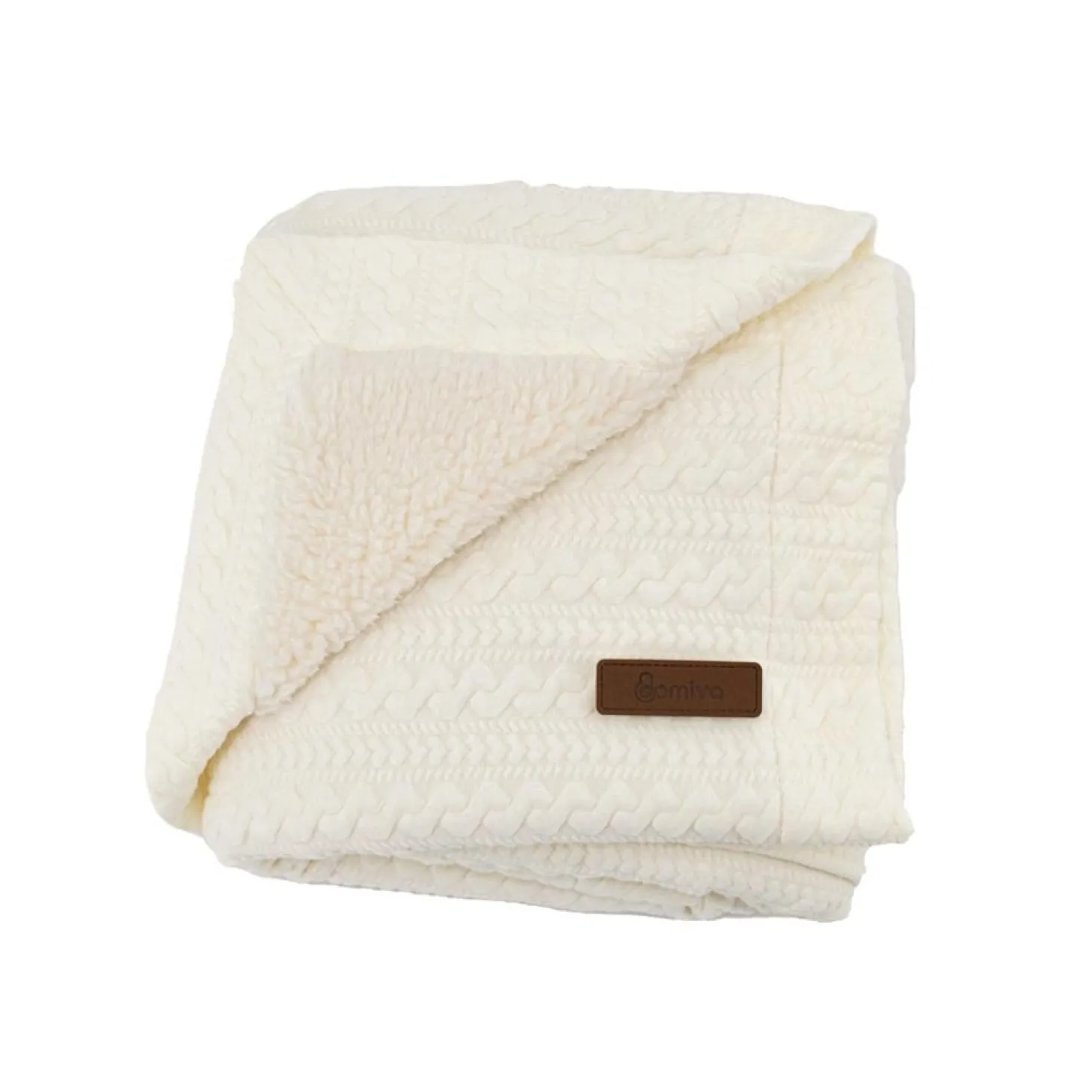 Domiva Couverture double face boubou Beige 75x100 cm