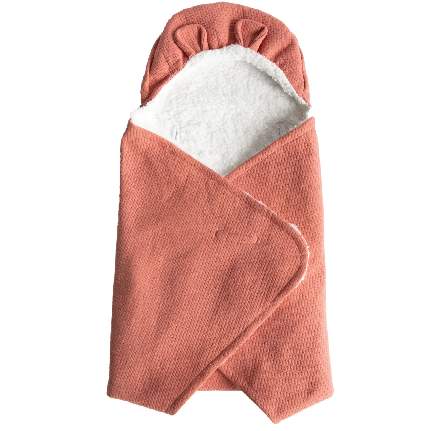 Domiva Couverture nomade Fluffy Terracotta
