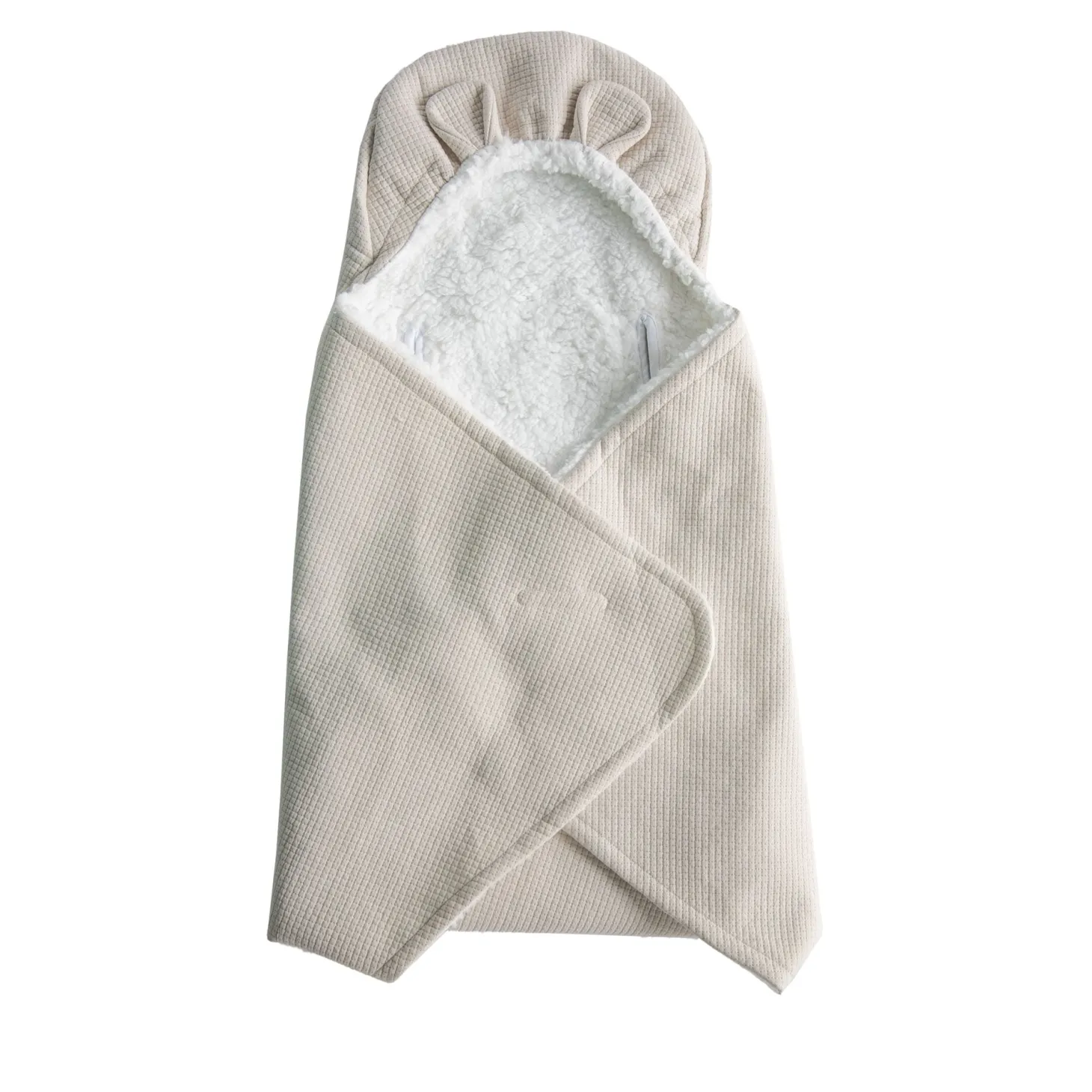 Domiva Couverture nomade Fluffy Galet