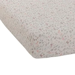 Domiva                    Drap housse jersey imprimé lilas    Lilas            70x140 cm