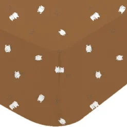 Domiva                    Drap housse jersey Imprime    Beige            70x140 cm