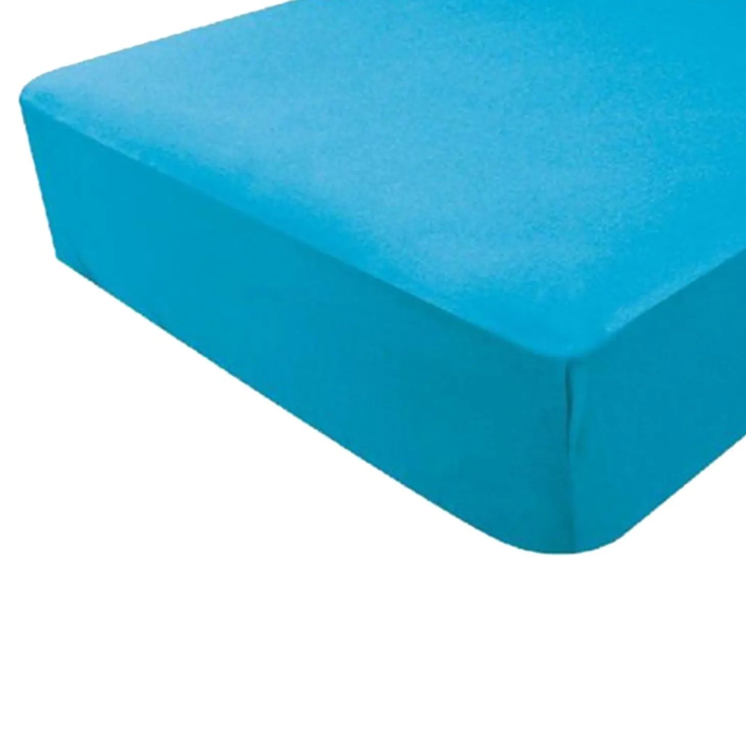 Domiva Drap housse Jersey Turquoise 60x120 cm