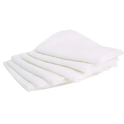 Domiva                    6 langes carrés coton    Blanc            70x70 cm