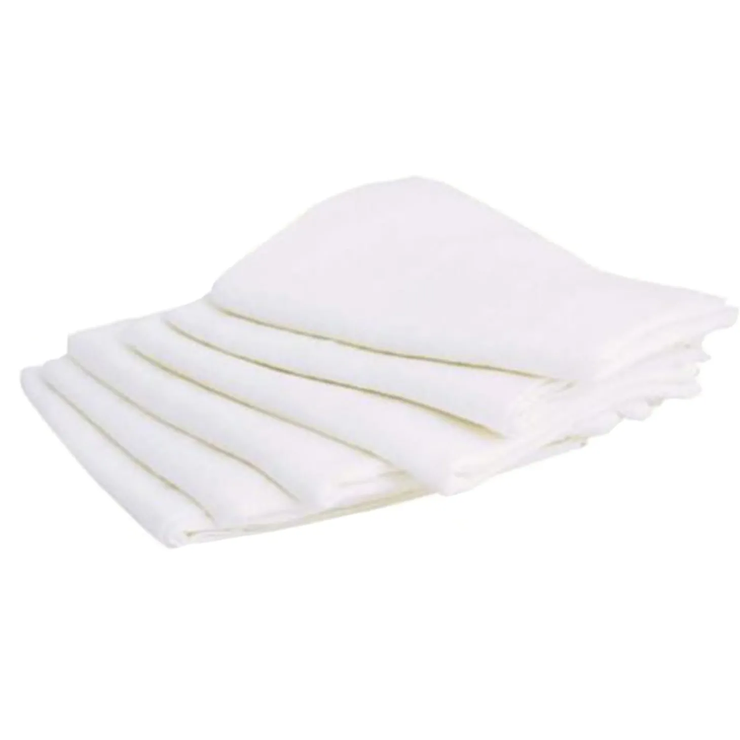 Domiva 6 langes carrés coton Blanc 70x70 cm