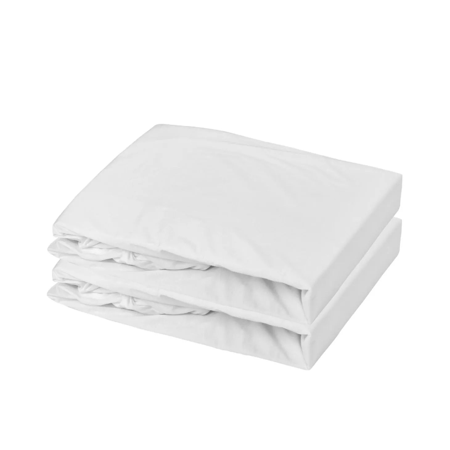 Domiva Lot 1 Alèse Pu + 1 Drap Housse Blanc/Blanc