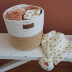 Domiva Lot de 2 Panières de rangement Honey Moon Beige