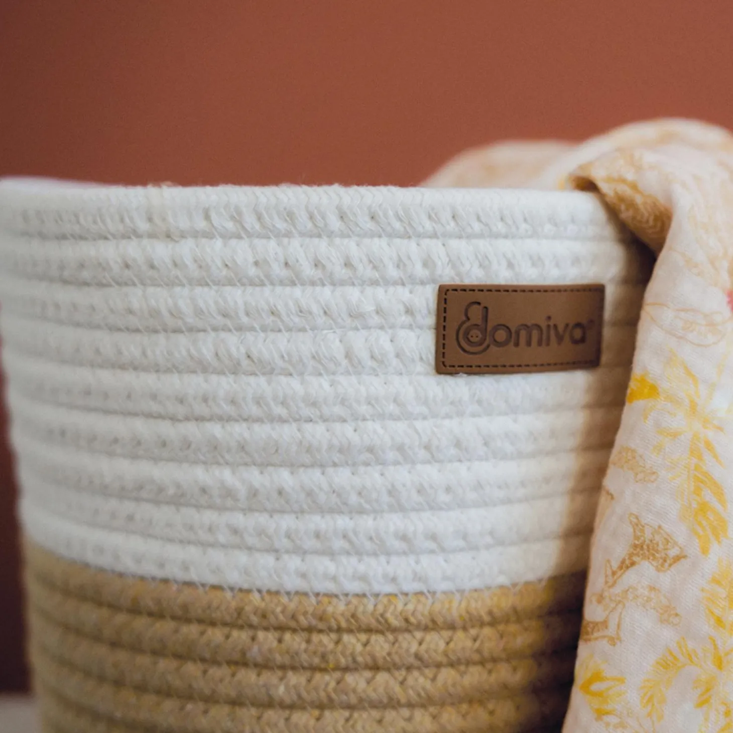 Domiva Lot de 2 Panières de rangement Honey Moon Beige