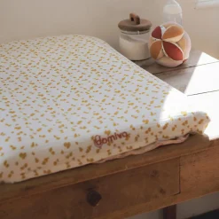 Domiva Matelas à Langer Housse Reversible Honey Moon Beige 50x75 cm