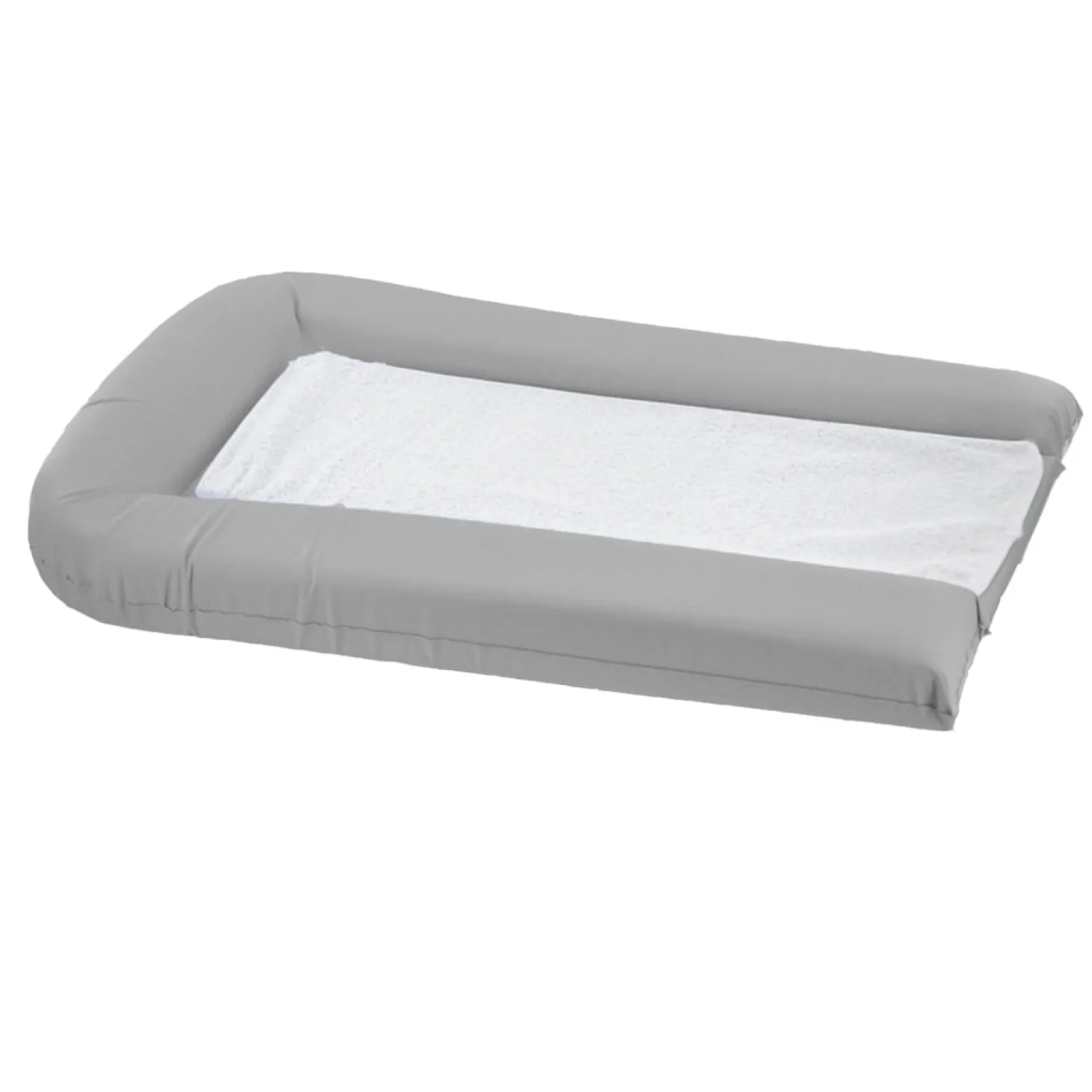 Domiva Matelas à langer PVC + 2 éponges amovibles Gris Perle