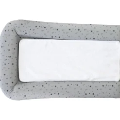 Domiva                    Matelas à langer PVC + 2 éponges amovibles    Gris Impr Etoiles            42x70 cm