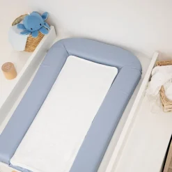 Domiva                    Matelas à langer PVC + 2 éponges amovibles    Bleuet            42x70 cm