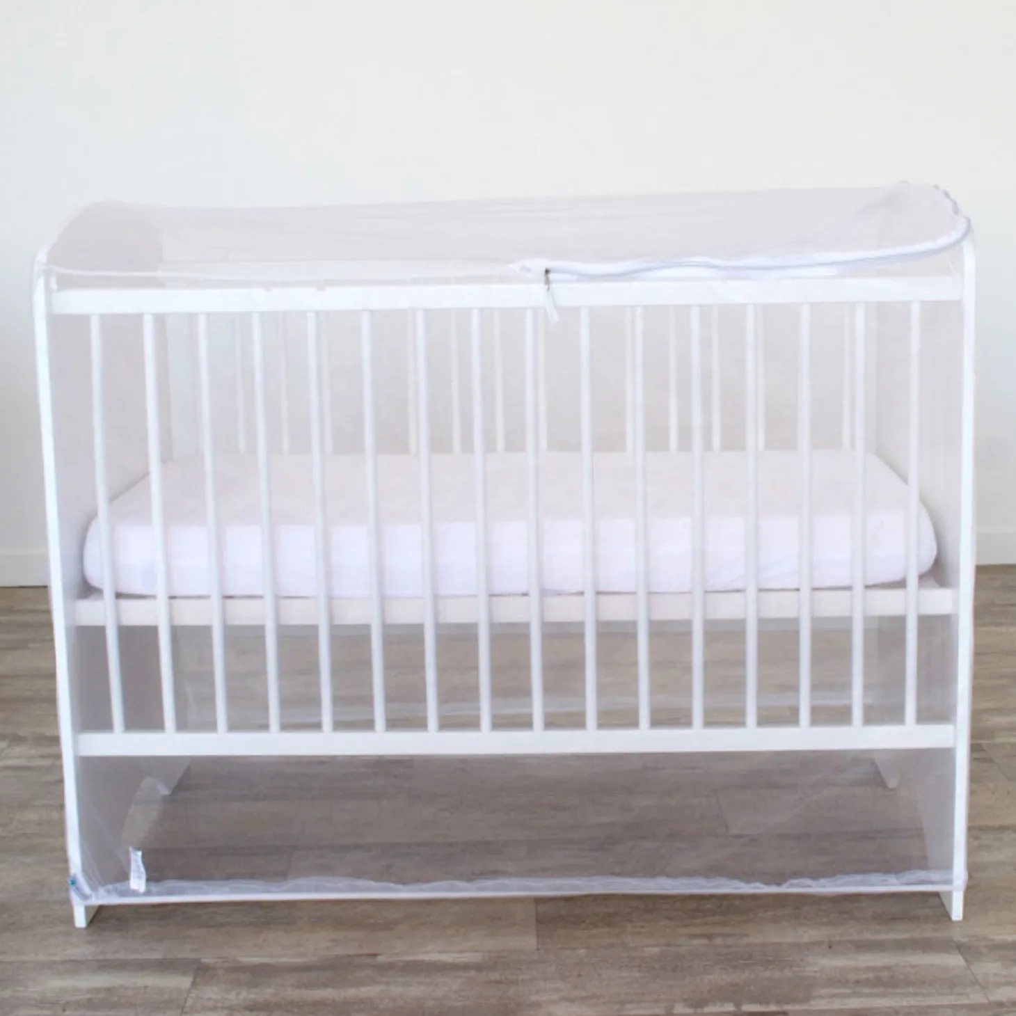 Domiva Moustiquaire lit forme housse Blanc