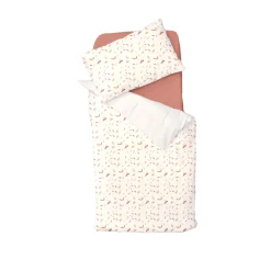 Domiva                    Parure housse de couette + taie d'oreiller happy    100x140 cm