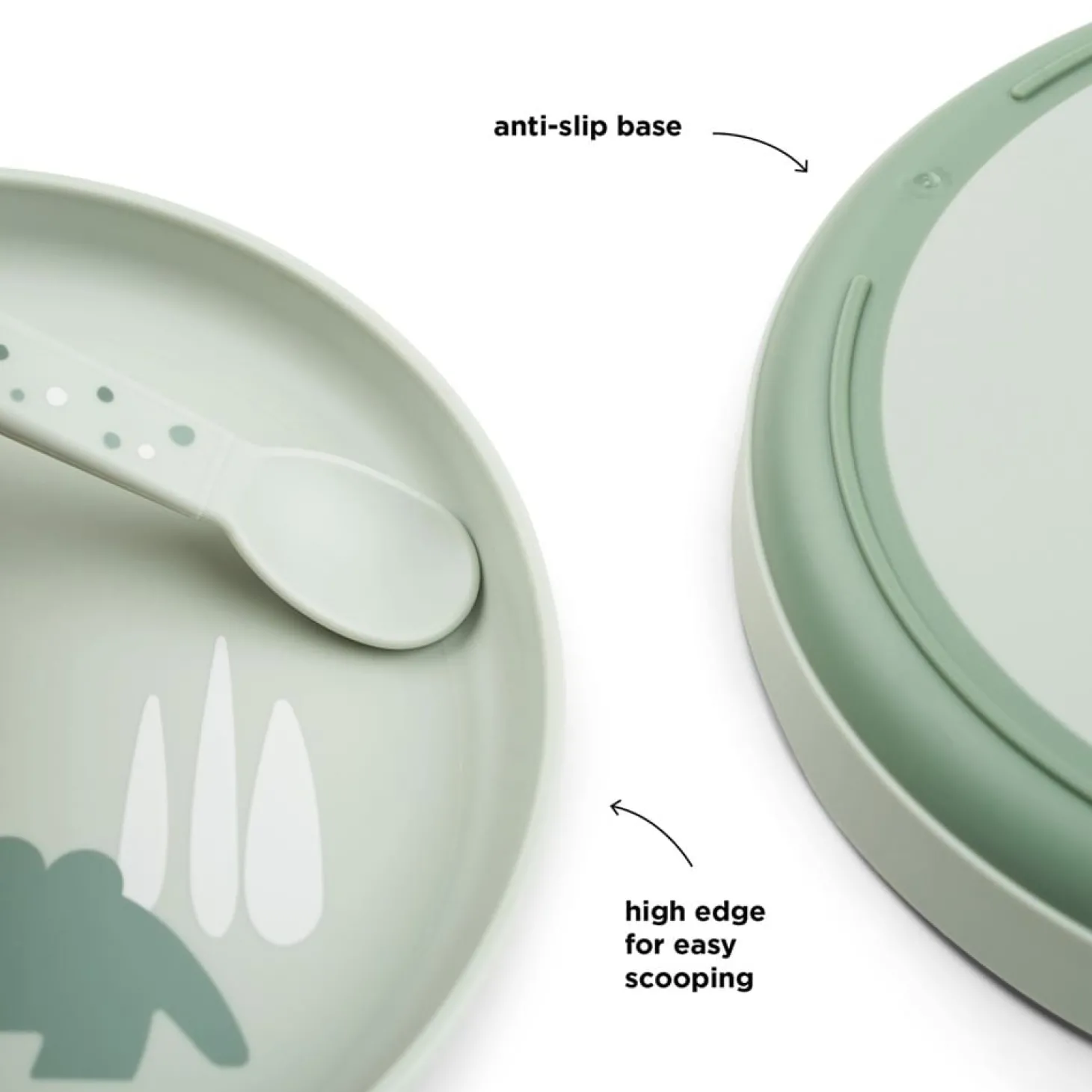 Done by Deer Assiette corco Foodie Vert 20 cm
