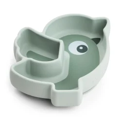 Done by Deer                    Assiette silicone avec ventouse  Birdee    Vert