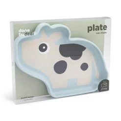 Done by Deer                    Assiette silicone avec ventouse Dotti    Bleu