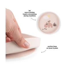 Done by Deer                    Assiette ventouse Silicone Playground Stick&Stay    Bleu