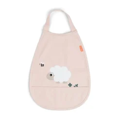 Done by Deer Bavoir élastique Tiny farm Rose