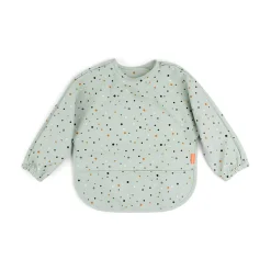 Done by Deer Bavoir manches avec poche Happy dots Vert
