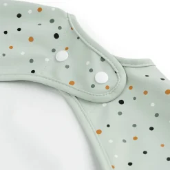 Done by Deer Bavoir manches avec poche Happy dots Vert