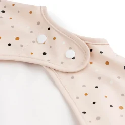 Done by Deer Bavoir manches avec poche Happy dots Rose