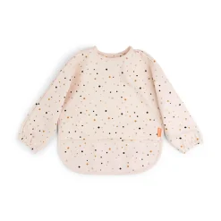 Done by Deer Bavoir manches avec poche Happy dots Rose