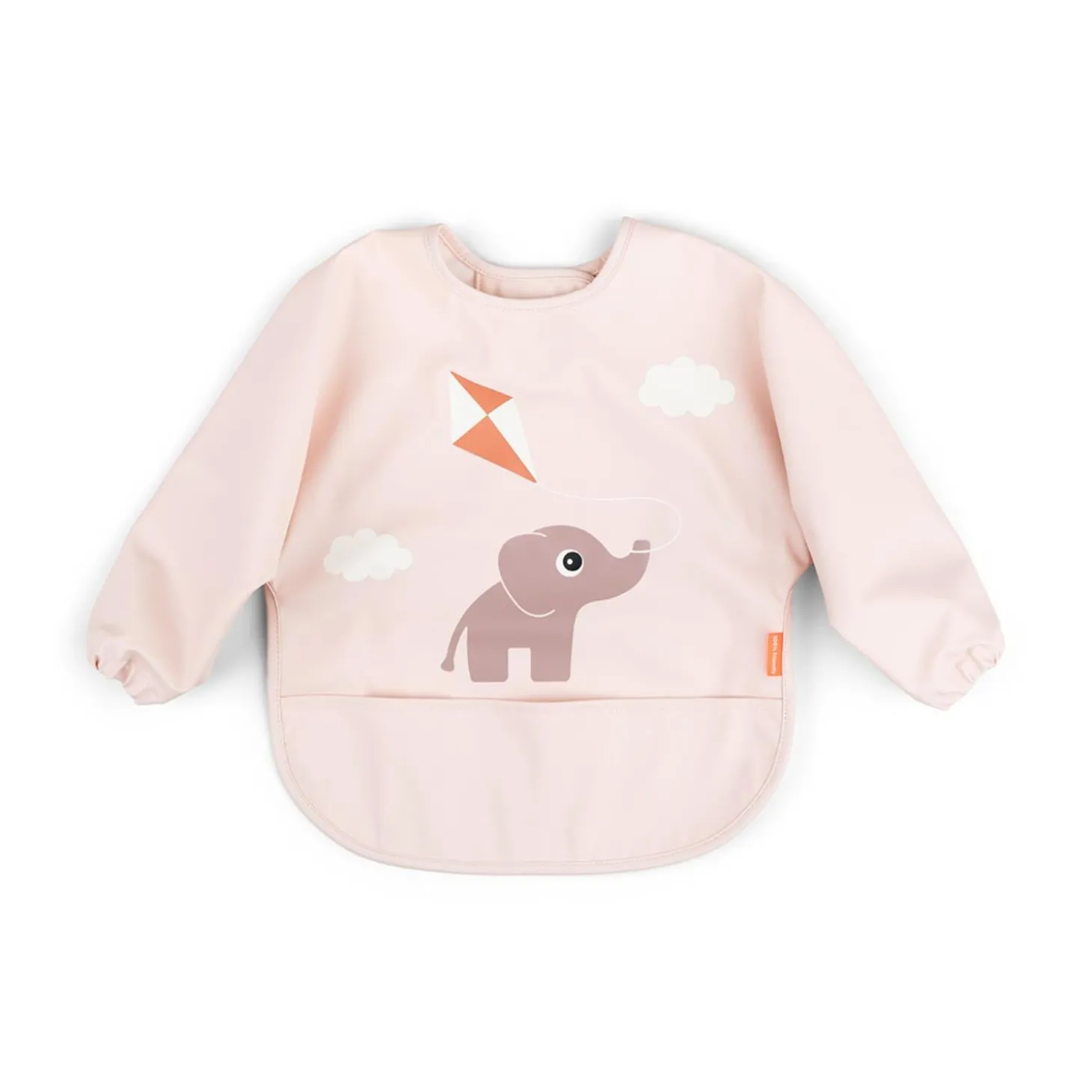 Done by Deer Bavoir à manches avec poche Playground Rose