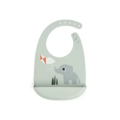 Done by Deer                    Bavoir silicone Playground    Vert