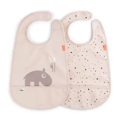 Done by Deer 2 Bavoirs velcro Ozzo Rose